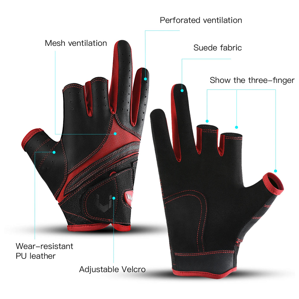 Fishing gloves, waterproof gloves for men and women, suitable for cold weather fishing and outdoor sports