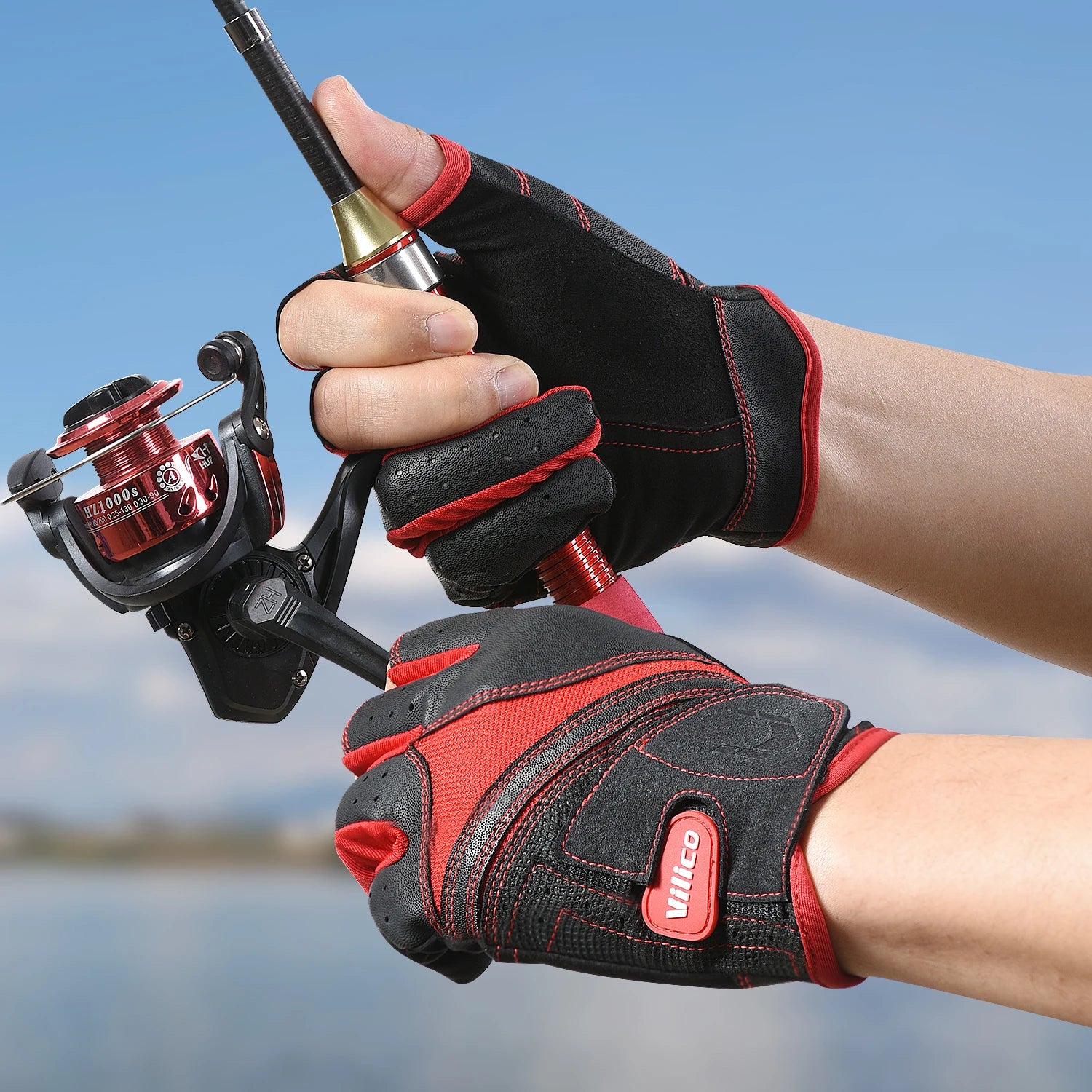 Fishing gloves, waterproof gloves for men and women, suitable for cold weather fishing and outdoor sports