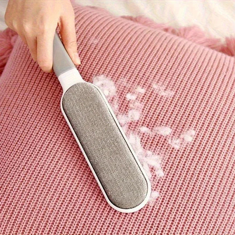 1PC Reusable Double-Sided Pet Hair Removal Brush-Manual Electrostatic Sticky Lint Brush for Clothing