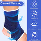 1 Pair Knitted Ankle Support For Sprains Arthritis Tendonitis Running Football Foot Protection Ankle Sleeve