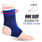 1 Pair Knitted Ankle Support For Sprains Arthritis Tendonitis Running Football Foot Protection Ankle Sleeve