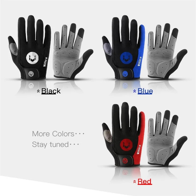 MTB Bike Sports Cycling Gloves Full Finger Men Women Running Fitness Gym Spring Summer Riding