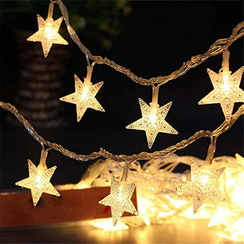 6M 40Led Lights Outdoor Decoration String Lights Christmas Tree Home Window Decor