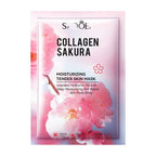 Sakura Collagen Face Mask Moisturizing Firming anti-Wrinkles fading Fine Lines Facial Mask