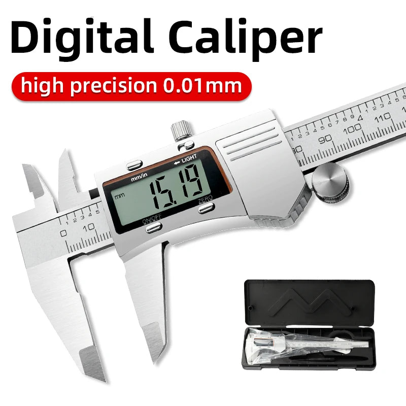 Digital Pachometer Metal Caliper Professional Vernier Caliber Measuring Tools Woodworking Thick Gauge