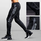 Men Sport Pants Running Pants With Zipper Pockets Soccer Training Jogging Sports Trousers Fitness