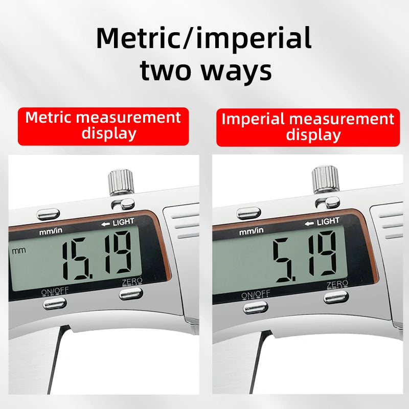 Digital Pachometer Metal Caliper Professional Vernier Caliber Measuring Tools Woodworking Thick Gauge