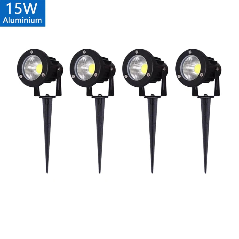 0.5-meter LED Garden Lawn Lamp Outdoor Waterprof IP65 Landscape Spike Bulb 5W 10W 15W COB