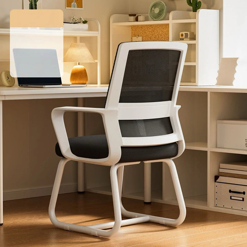 Ergonomic Computer Chair Daily Home Soft Cushion Chair Mesh Breathable Backrest Comfortable