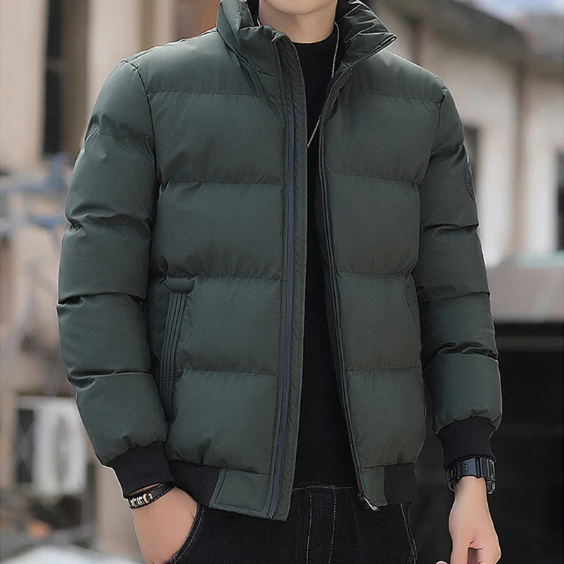 Mens Winter Jackets and Coats Cotton Outerwear Clothing 2024 New Parkas Jacket Men's Windbreaker Thick Warm Male M-5XL