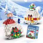 Christmas Gifts Building Block Series Santa Claus Reindeer Puzzle Assembly Bricks Table Decoration Toys