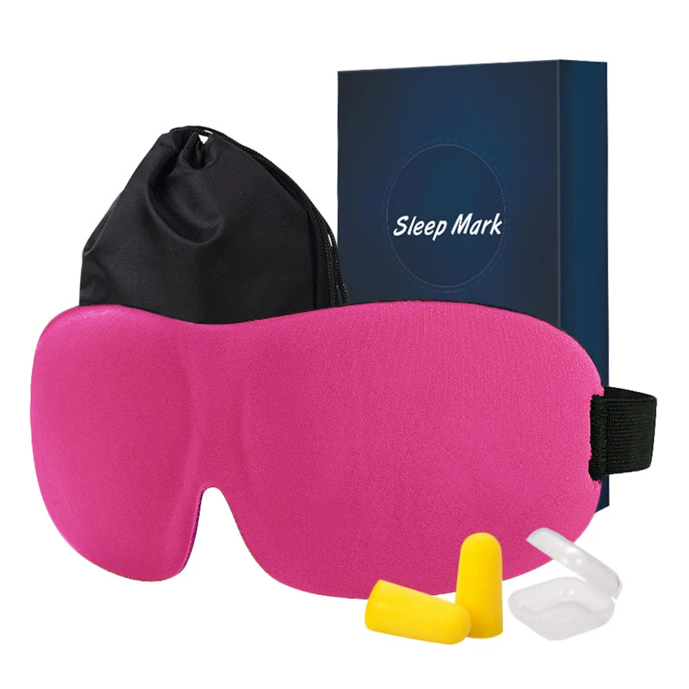 3D Sleep Mask Blindfold Sleeping Aid Eyepatch Eye Cover Sleep Patches Eyeshade Breathable