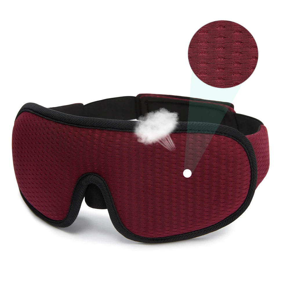 3D Sleep Mask Blindfold Sleeping Aid Eyepatch Eye Cover Sleep Patches Eyeshade Breathable