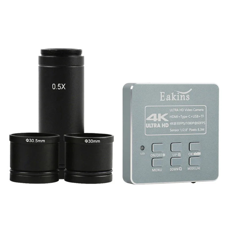 HD 8.3MP 4K 1080P HDMI Industrial Phone Repair PCB Solder Digital Microscope Camera C Mount