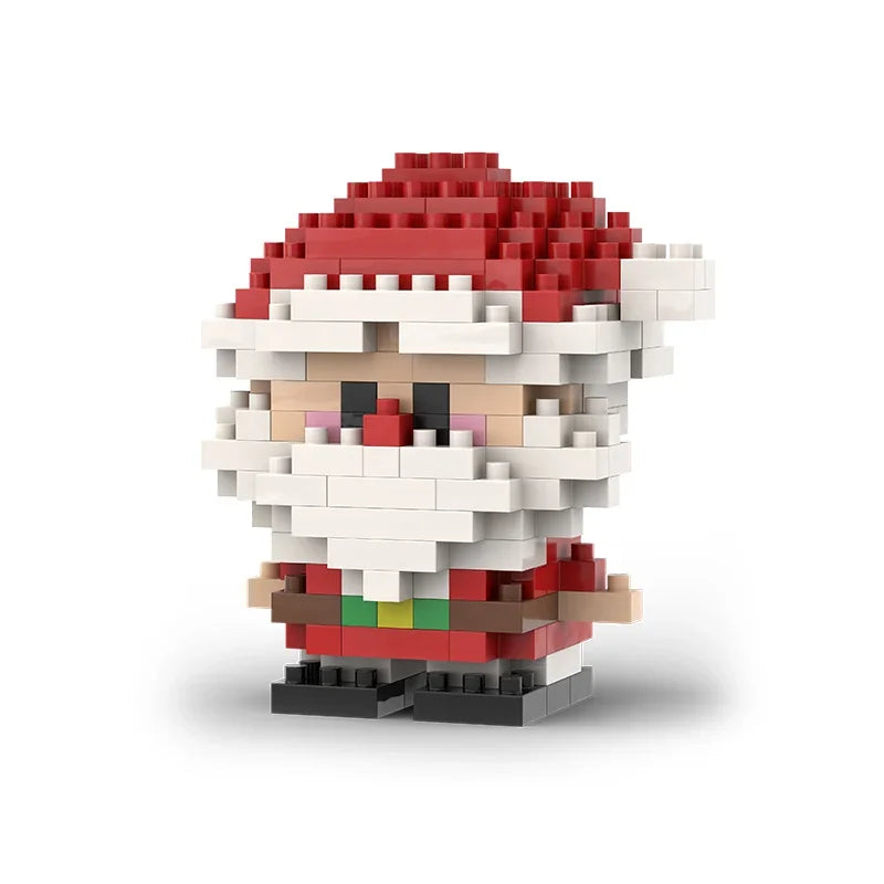 Christmas Gifts Building Block Series Santa Claus Reindeer Puzzle Assembly Bricks Table Decoration Toys