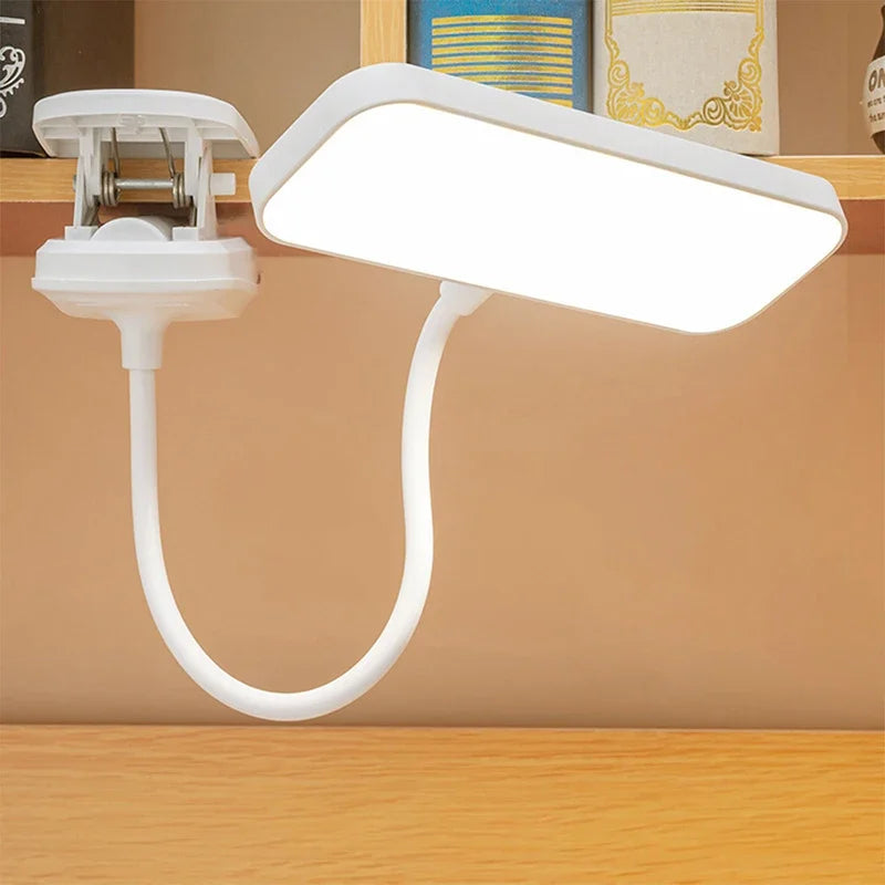 USB Rechargeable Eye-protection lamp  Three-speed Dimming Portable Folding Clip-on Reading Desk Lamp