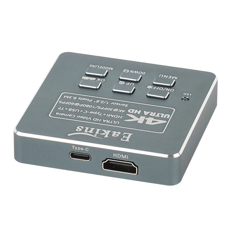 HD 8.3MP 4K 1080P HDMI Industrial Phone Repair PCB Solder Digital Microscope Camera C Mount