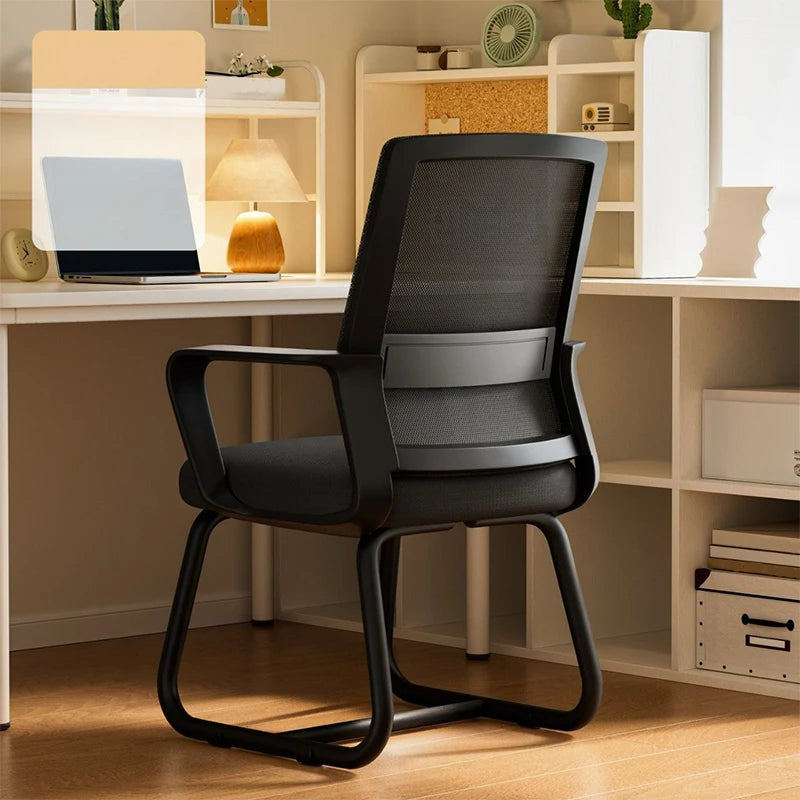 Ergonomic Computer Chair Daily Home Soft Cushion Chair Mesh Breathable Backrest Comfortable