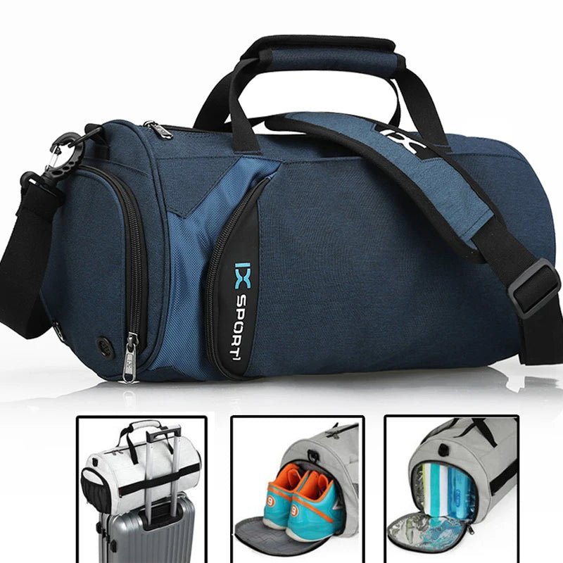 IX Large Gym Bag Fitness Bags Wet Dry Training Men Yoga For Shoes Travel Shoulder Handbags
