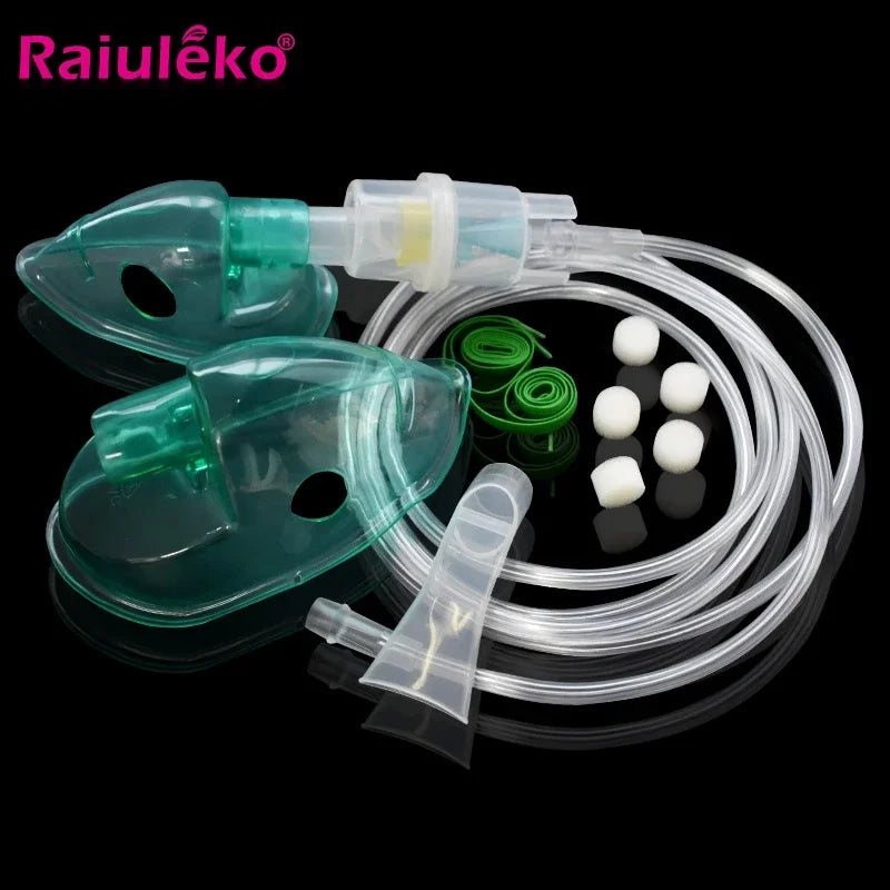 Adult Kid Inhaler Set Soft Tube Inhaler Catheter Nebulizer Cup Mask Filters Family Home Air Compressor