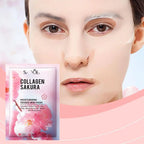 Sakura Collagen Face Mask Moisturizing Firming anti-Wrinkles fading Fine Lines Facial Mask