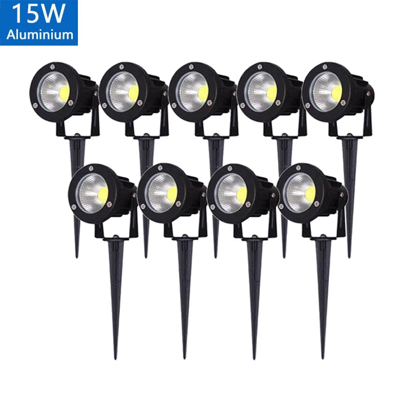 0.5-meter LED Garden Lawn Lamp Outdoor Waterprof IP65 Landscape Spike Bulb 5W 10W 15W COB