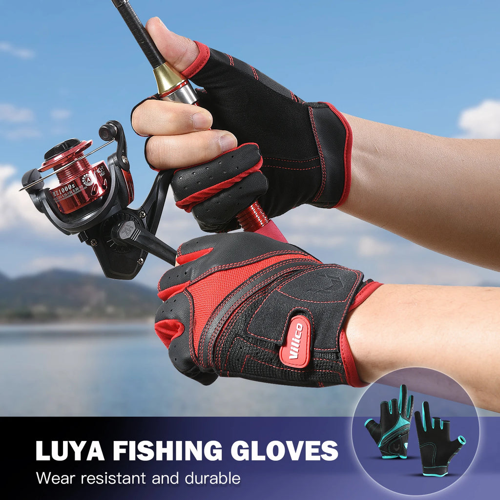 Fishing gloves, waterproof gloves for men and women, suitable for cold weather fishing and outdoor sports
