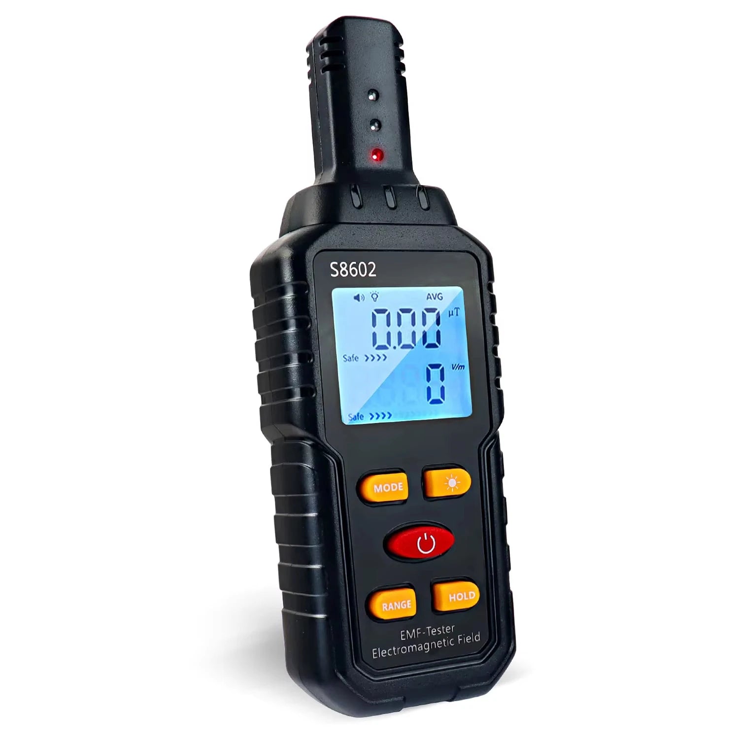 S8602 Digital 3‑in‑1 EMF Tester – Portable Rechargeable Radiation Detector for Electric Magnetic