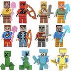 6 styles of Minecraft building block set, Renzai series, MC non repetitive DIY assembled toys, birthday gift figurines