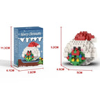 Christmas Gifts Building Block Series Santa Claus Reindeer Puzzle Assembly Bricks Table Decoration Toys