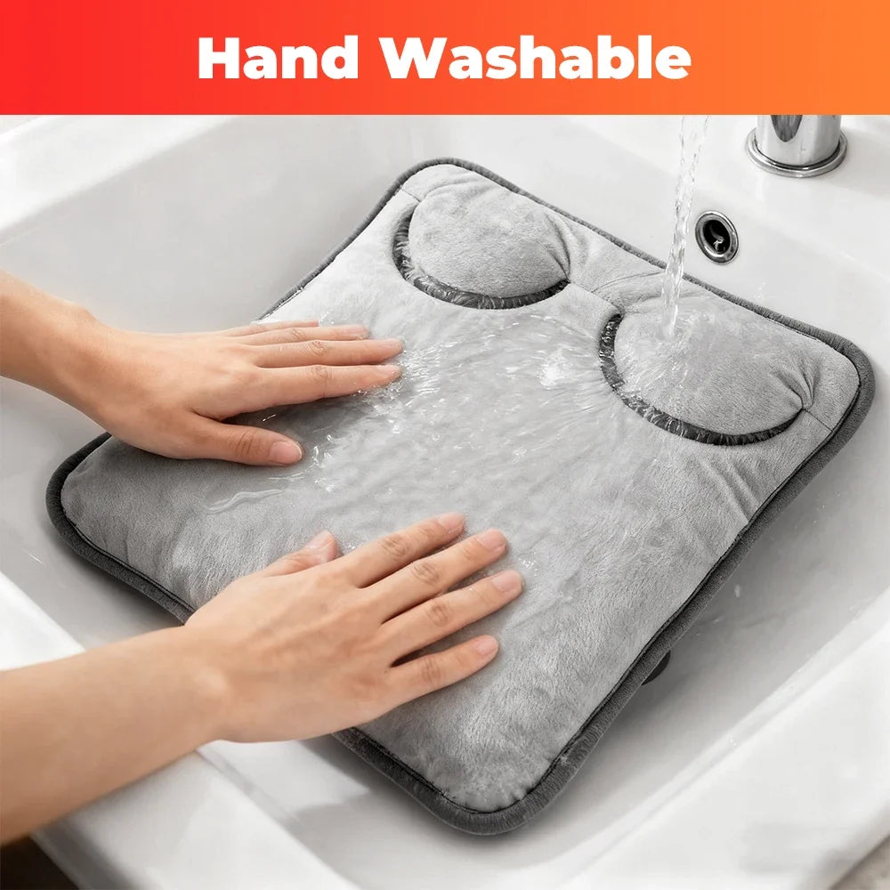 Electric Foot Heating Pad Soft Plush Foot Warmer Heater Household Foot Warming Mat