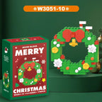 Christmas Gifts Building Block Series Santa Claus Reindeer Puzzle Assembly Bricks Table Decoration Toys