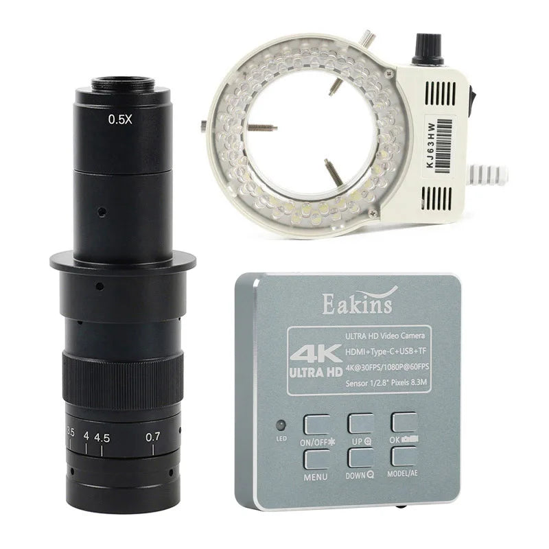 HD 8.3MP 4K 1080P HDMI Industrial Phone Repair PCB Solder Digital Microscope Camera C Mount