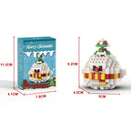 Christmas Gifts Building Block Series Santa Claus Reindeer Puzzle Assembly Bricks Table Decoration Toys