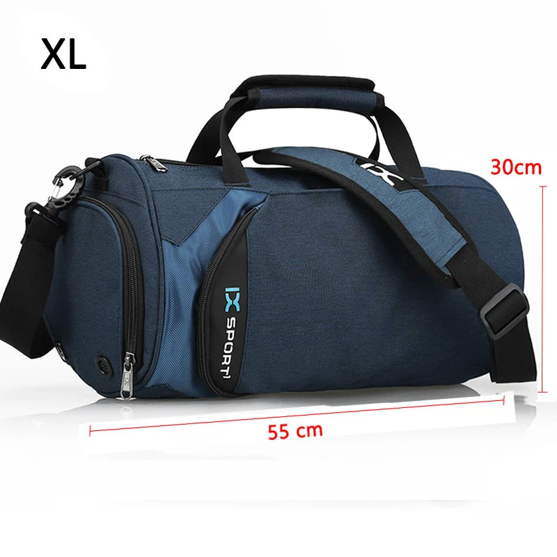 IX Large Gym Bag Fitness Bags Wet Dry Training Men Yoga For Shoes Travel Shoulder Handbags