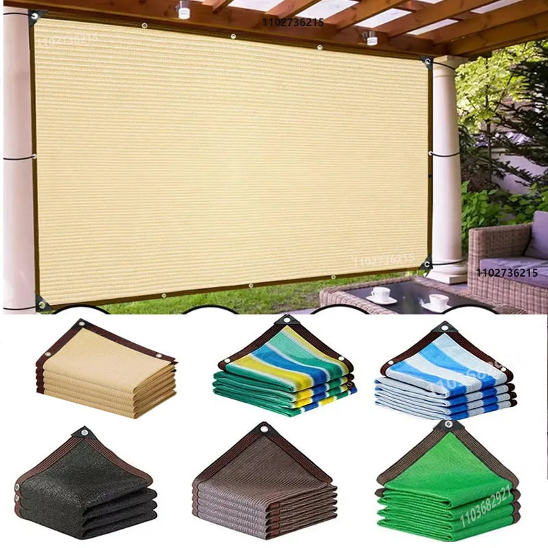 Multi colored garden shade net, terrace shade net, camping shade net, UV protection, HDPE sunscreen cloth