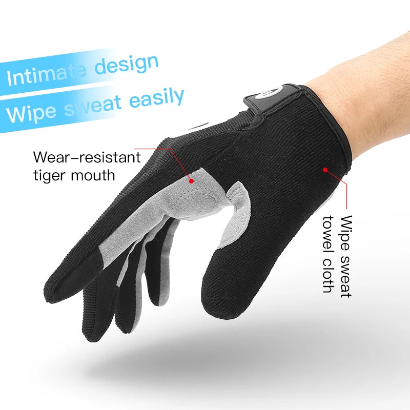 MTB Bike Sports Cycling Gloves Full Finger Men Women Running Fitness Gym Spring Summer Riding