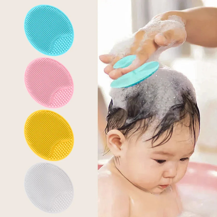 1PCS Silicone Shampoo Brush For Baby Cleaning Silicone Brush Newborn Soft Hair Comb Head Hair Washing Baby Care Accessorie