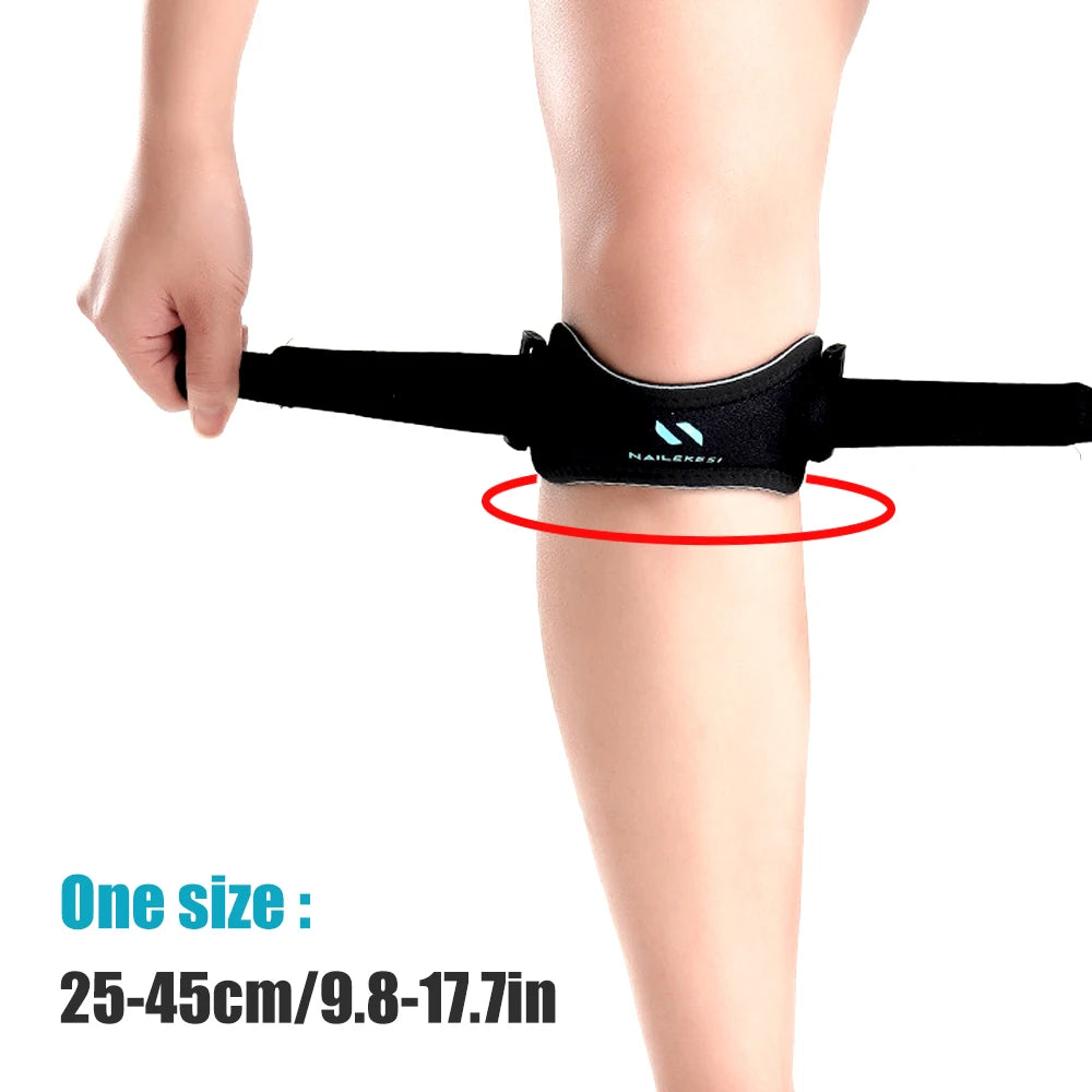 1 Pc Knee Braces Patella Knee Support Strap, Adjustable Patellar Tendon Stabilizer Band for Jumpers Knee