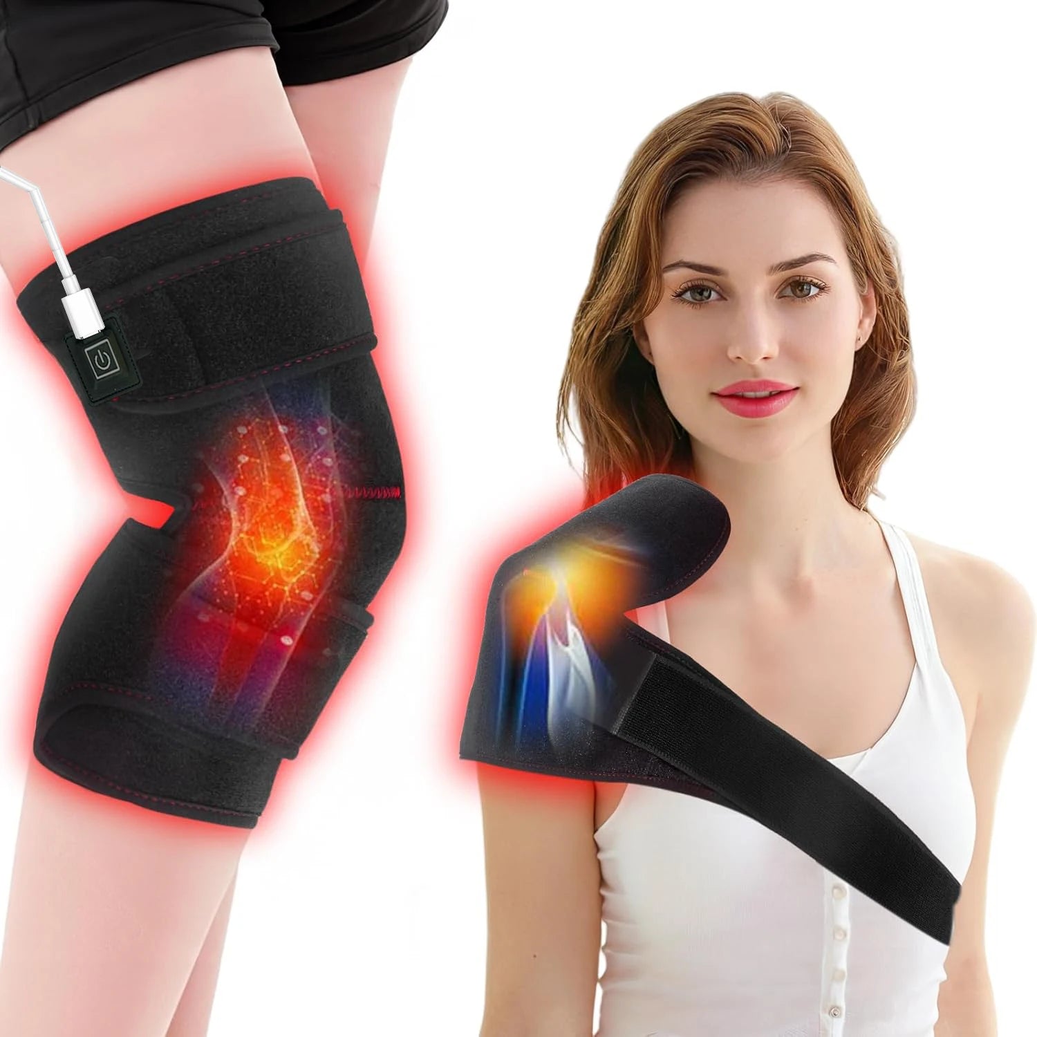 Red Light Therapy Pad Knee LED Infrared mat Lamp for Shoulder Relax Pain Relieve Health Care Portable