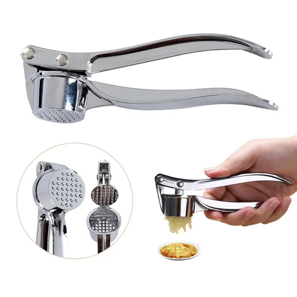 Stainless steel manual small garlic press for pounding garlic paste, kitchen supplies, manual garlic