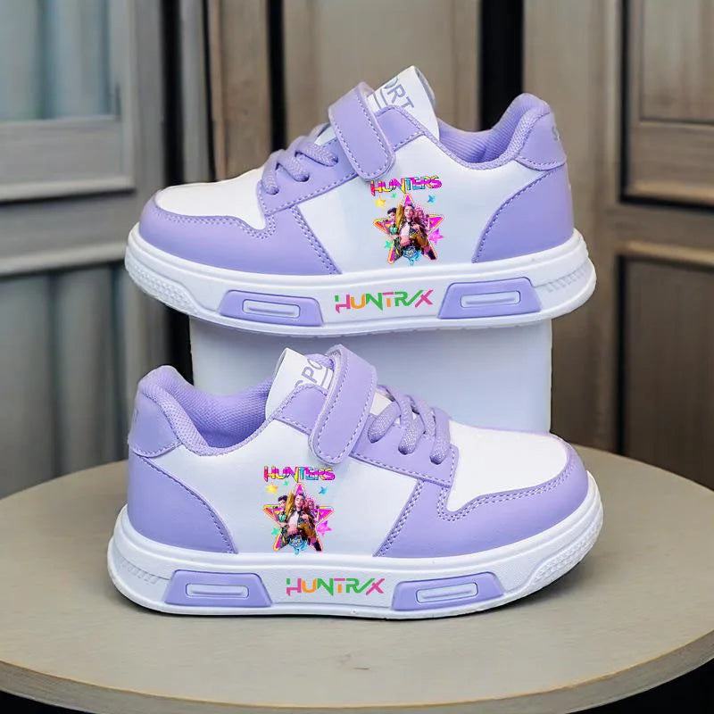 KPop Demon Hunters Children's Casual Sneaker Girls Sports Shoes Cartoon Students Basketbal