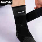 1 Pcs Ankle Brace Compression Sleeve, Adjustable Ankle Support Strap for Sprained, Plantar Fasciitis