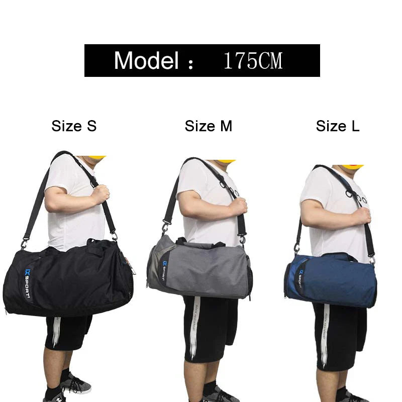 IX Large Gym Bag Fitness Bags Wet Dry Training Men Yoga For Shoes Travel Shoulder Handbags