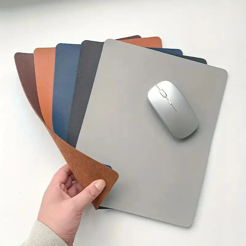 Artificial Leather Mouse Pad Solid Color Simple Fashion Office Mouse Pad Home Office Students