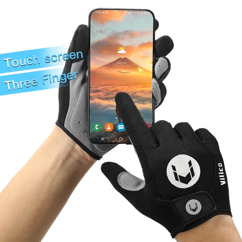 MTB Bike Sports Cycling Gloves Full Finger Men Women Running Fitness Gym Spring Summer Riding
