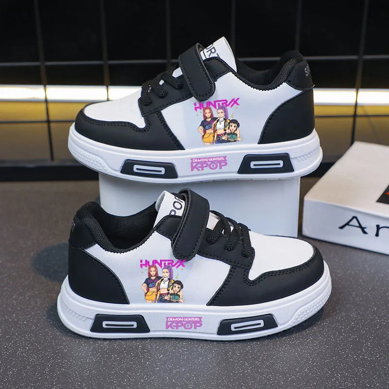 KPop Demon Hunters Children's Casual Sneaker Girls Sports Shoes Cartoon Students Basketbal