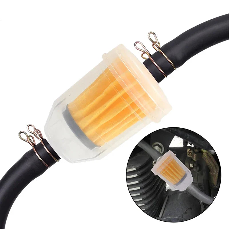 1/10pcs Universal Gasoline Gas Fuel Gasoline Oil Filter for Motorcycle Moped Scooter Motocross Gasoline Fuel Filter Accessories