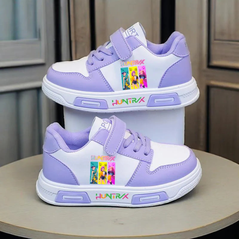 KPop Demon Hunters Children's Casual Sneaker Girls Sports Shoes Cartoon Students Basketbal