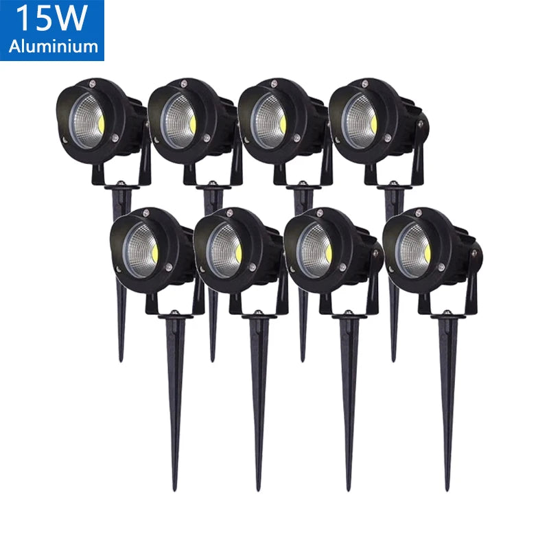 0.5-meter LED Garden Lawn Lamp Outdoor Waterprof IP65 Landscape Spike Bulb 5W 10W 15W COB